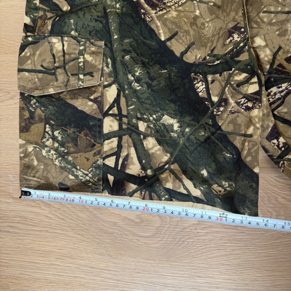 NWT PrettyLittleThing Camo Print Denim Cargo Shorts 16 Jorts Baggy Y2K Plus Size - Picture 11 of 12